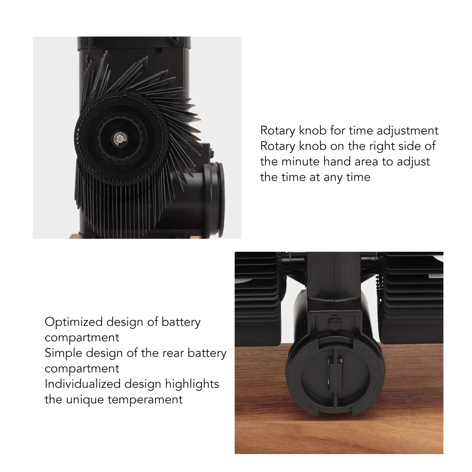 Portable Digital Flip down Clock Retro Automatic Turning Battery Operated Mechanical Clock for Home Room Office Decoration